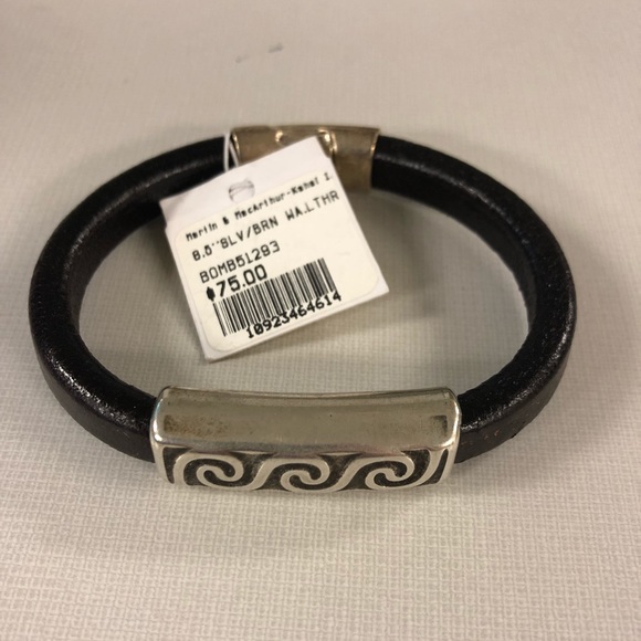 Men’s Bombardier Leather Bracelet - Picture 1 of 5